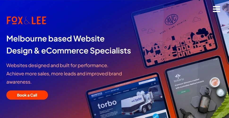 The Fox & Lee website Matt rebuilt before selling the agency